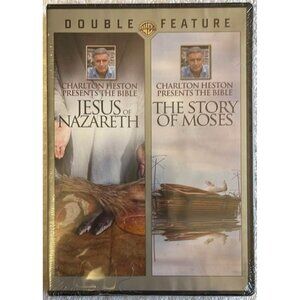 Charlton Heston Presents the Bible: Jesus of Nazareth Story Moses DVD New UPC Cu
